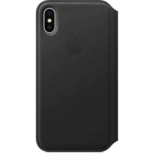 iPhone X Leather Folio - Black