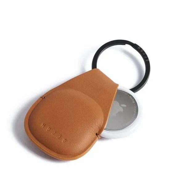 Mujjo Canopy, AirTag - keychain, Light Tan