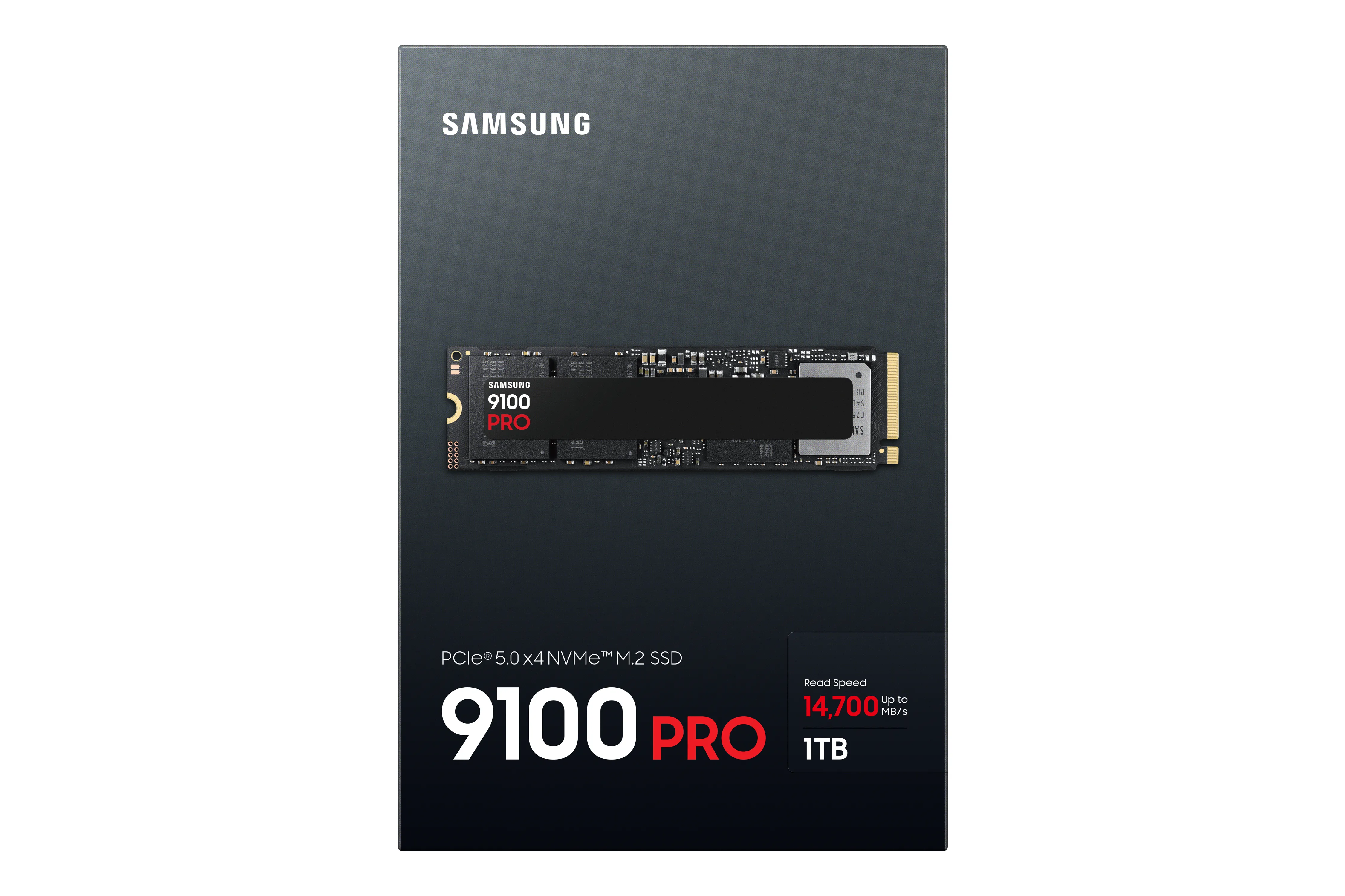 Samsung 9100 PRO 1 Tt M.2 PCIe 5.0 x4 NVMe -SSD-levy, musta