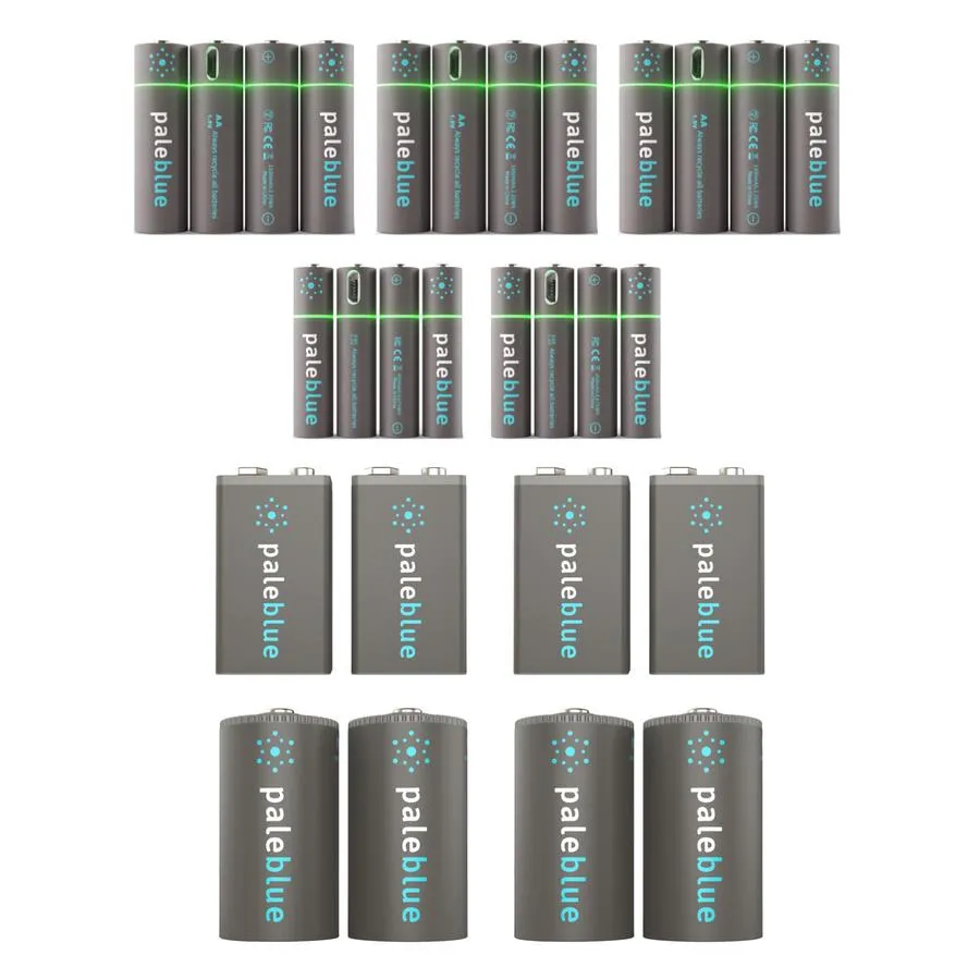 Pale Blue Home Conversion Kit 4x9V/4xD/12xAA/12xAAA