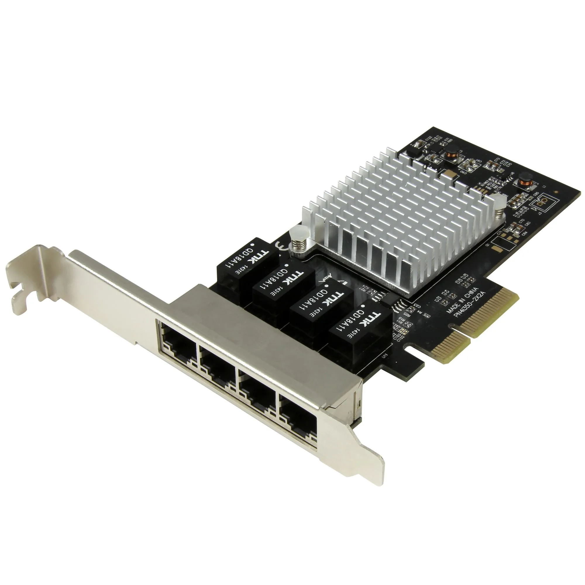 STARTECH.COM 4 Port Gigabit Ethernet PCI Express Network Card - Intel