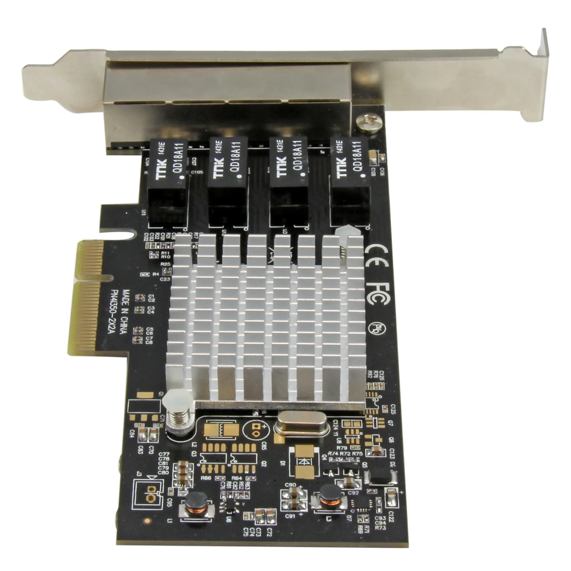 STARTECH.COM 4 Port Gigabit Ethernet PCI Express Network Card - Intel