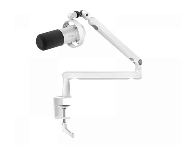 FIFINE T688W, USB-C, XLR, dynamisk mikrofon, vit