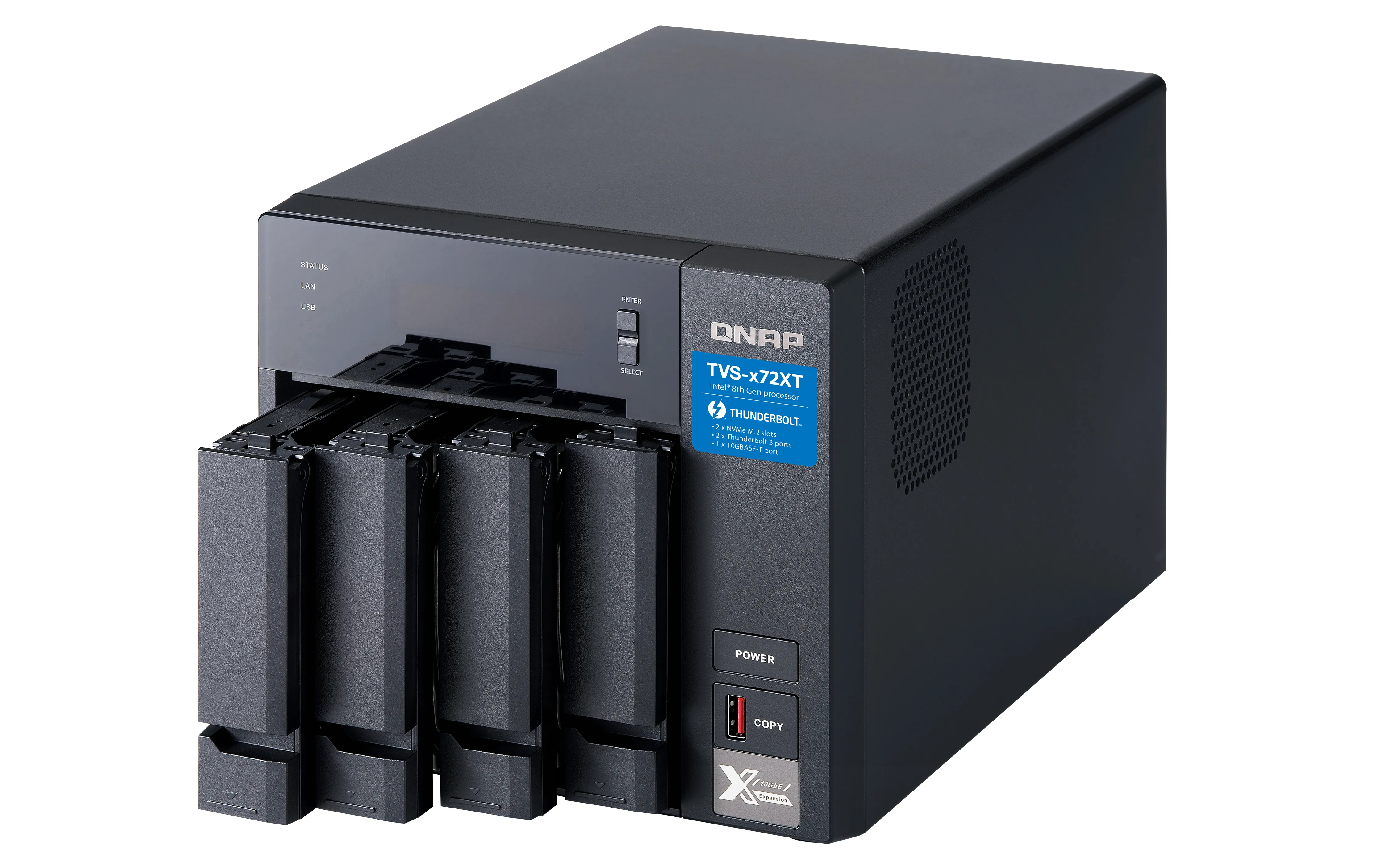 QNAP TVS-472XT-i3-4G NAS 4-Bay/Tower/4GB/SATA