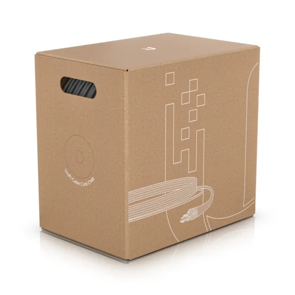 Ubiquiti UniFi Cat6 CMR - installationskabel, 305 m, Vit Ubiquiti UniFi Cat6 CMR - installationskabel, 305 m, Vit
