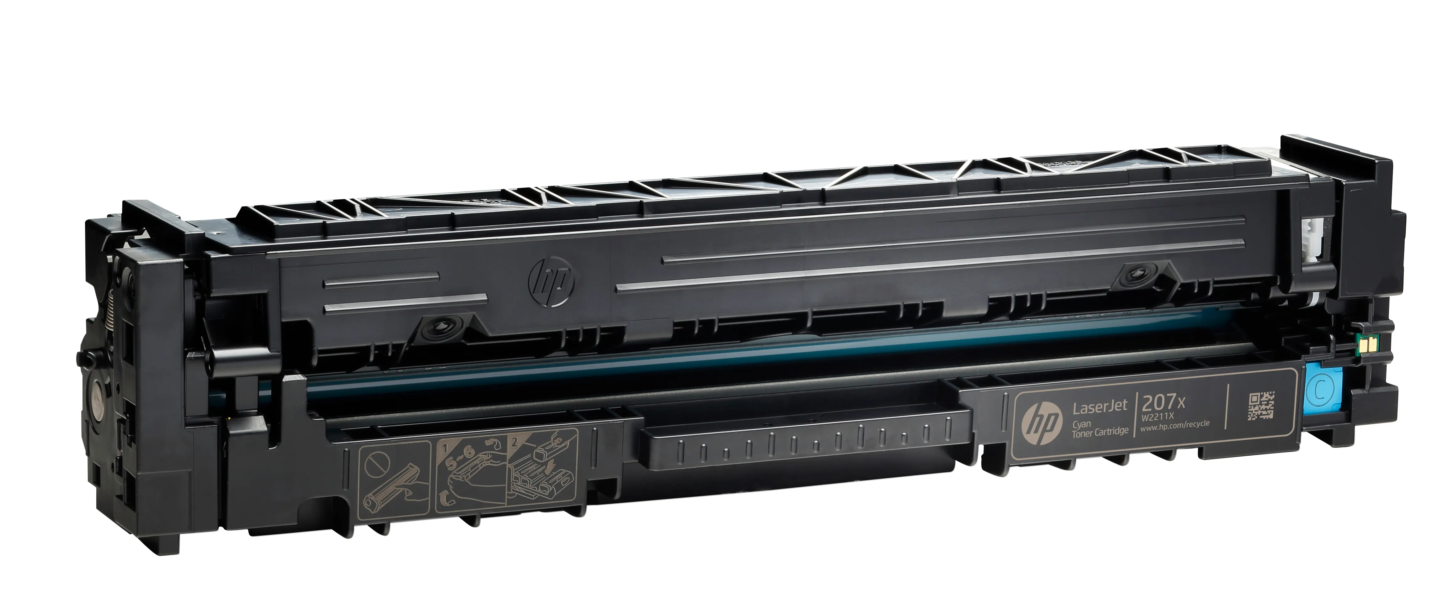 207X Cyan LaserJet Toner Cartridge 2,45k