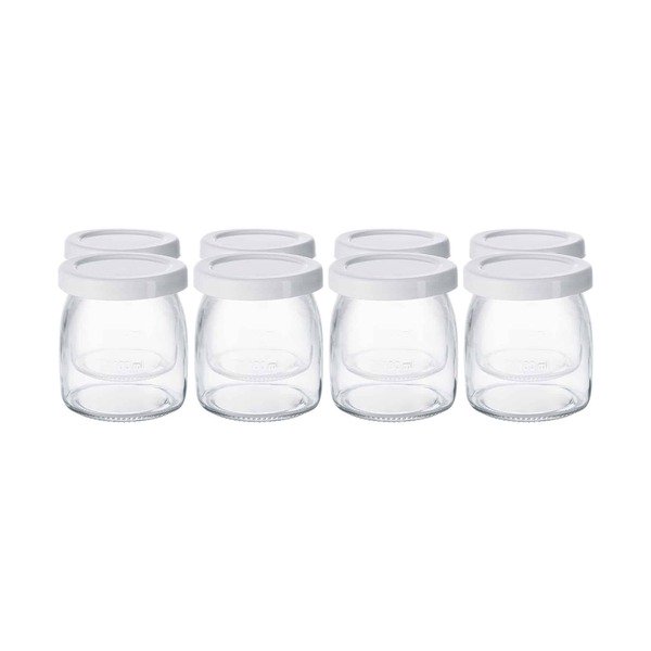 Steba JM 3 Yogurt Maker, 1.4 L, 8 Jars, Stainless Steel/White