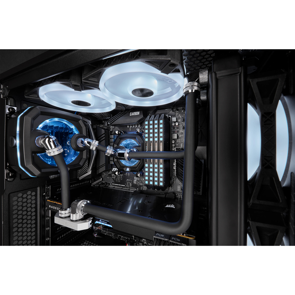 Corsair XT Hardline Satin Black 14mm Tubing