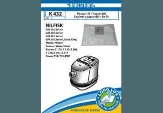 Hanestrom Dammsugarp&aring;sar K432