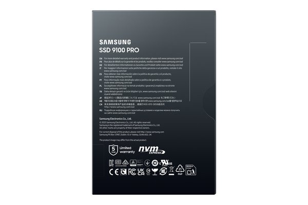 SSD Samsung 9100 Pro 4TB, PCIe Gen5x4, M.2 - SSD