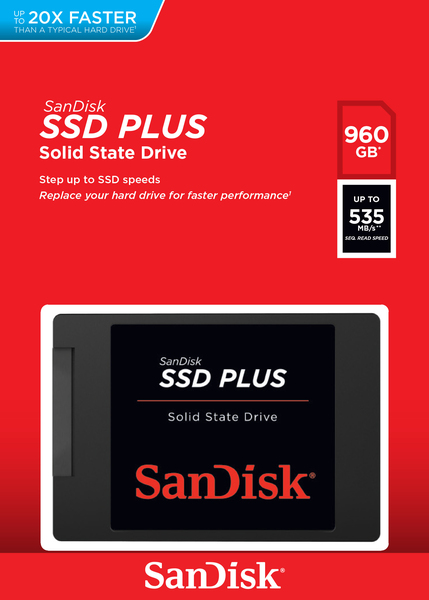 SanDisk 960GB 2.5" SATA III 545/450 MB/s - SSD