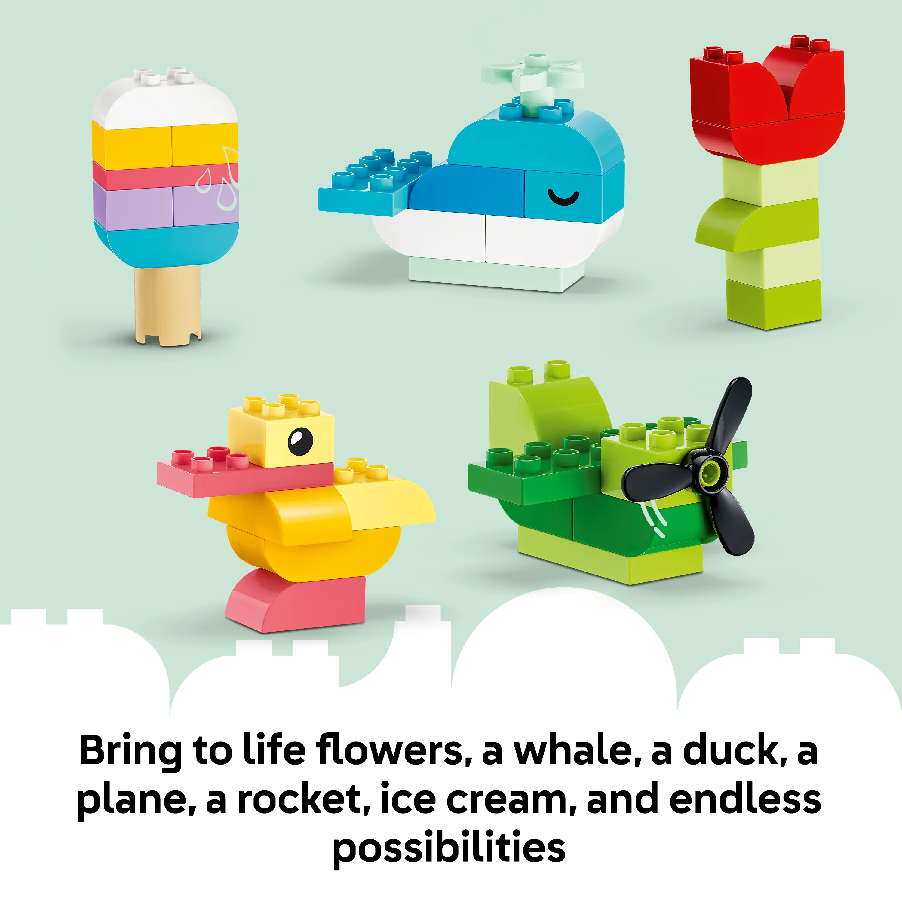 LEGO DUPLO Classic F&auml;rgglad kreativ l&aring;da 10479