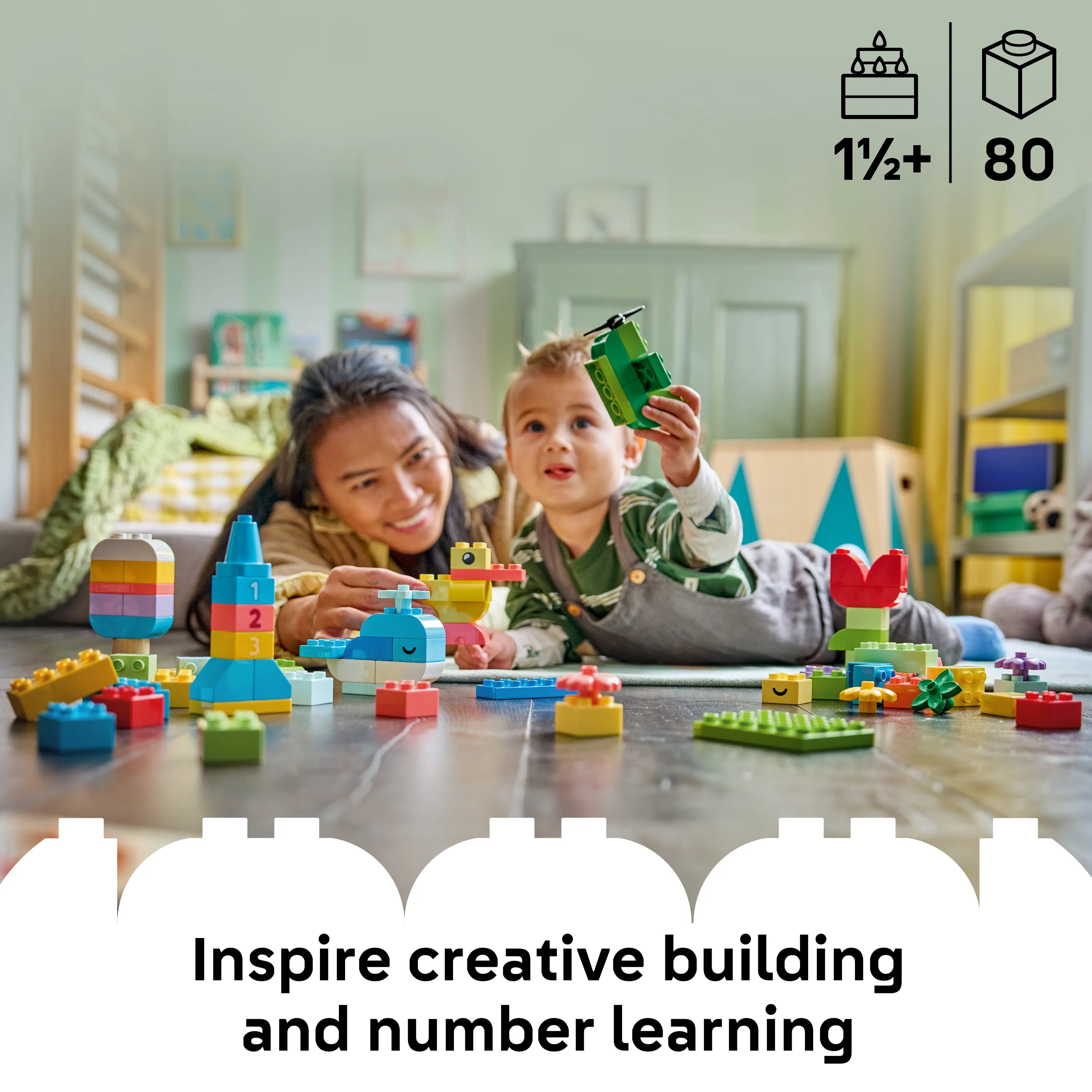 LEGO DUPLO Classic F&auml;rgglad kreativ l&aring;da 10479