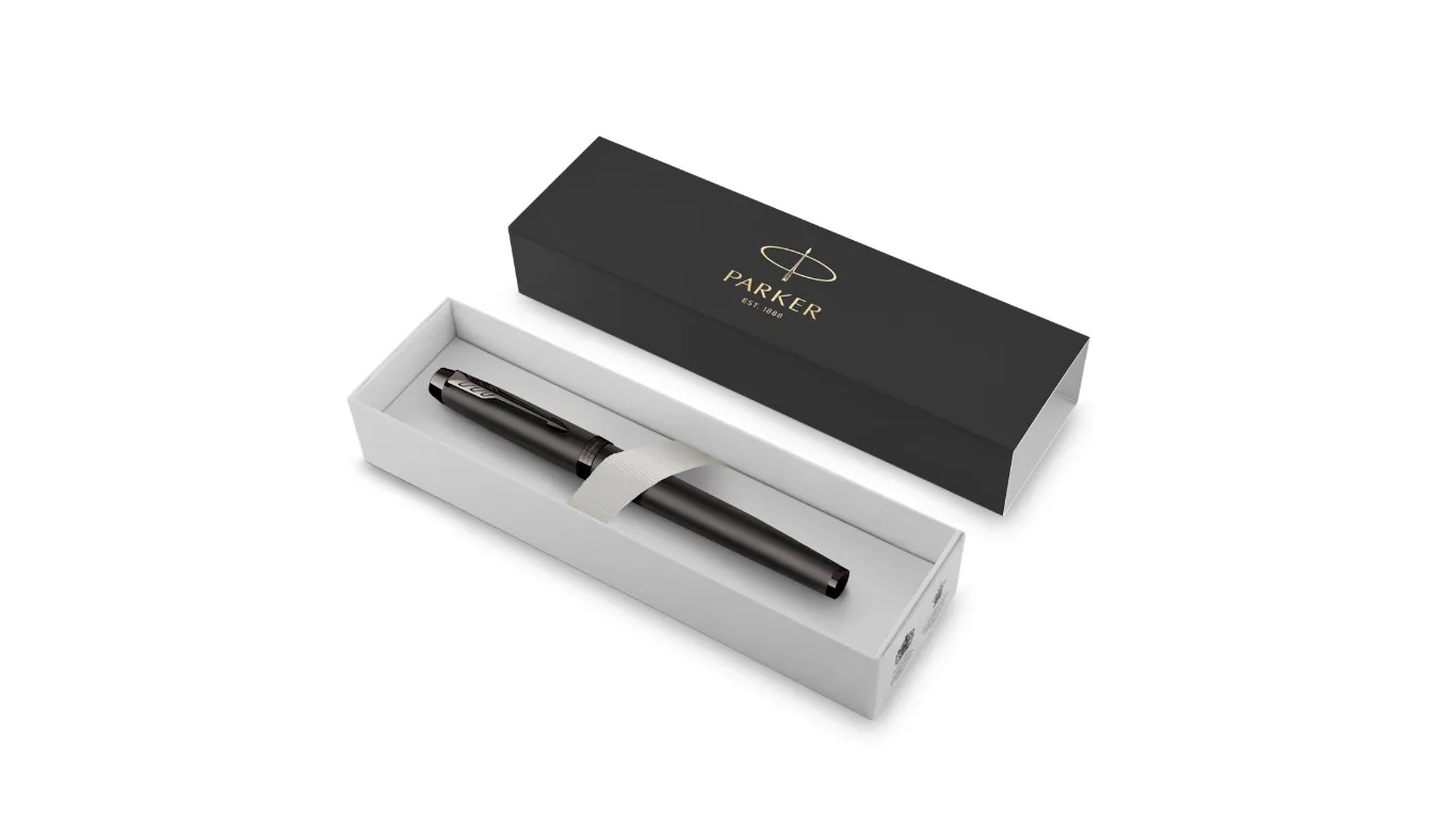 Parker IM Monochrome Titanium Rollerball F Black ink