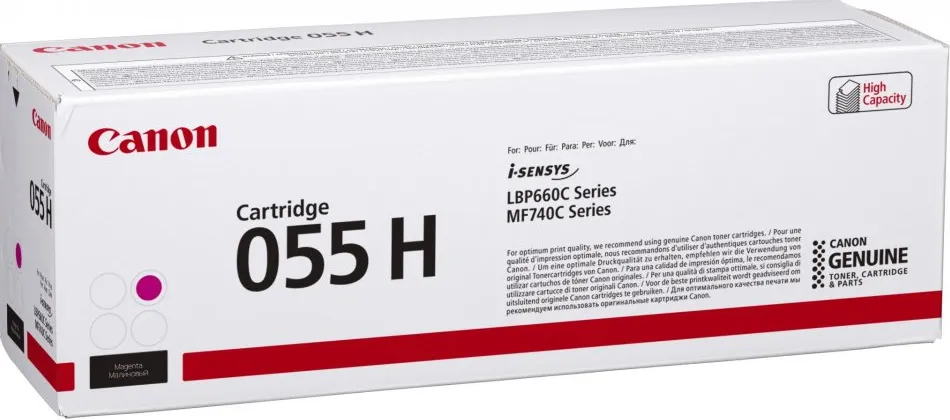 Canon 055H lasertoner, magenta