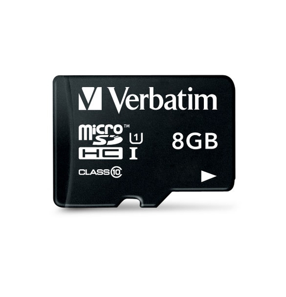 Verbatim 8GB - microSDHC +SD Adapter