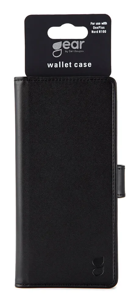 GEAR Wallet, OnePlus Nord N100 - Wallet Case, Black