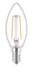 Philips LED Filament B35 Candle Bulb E14 2 W (25 W) 250 lm 2700 K Clear 2-pack