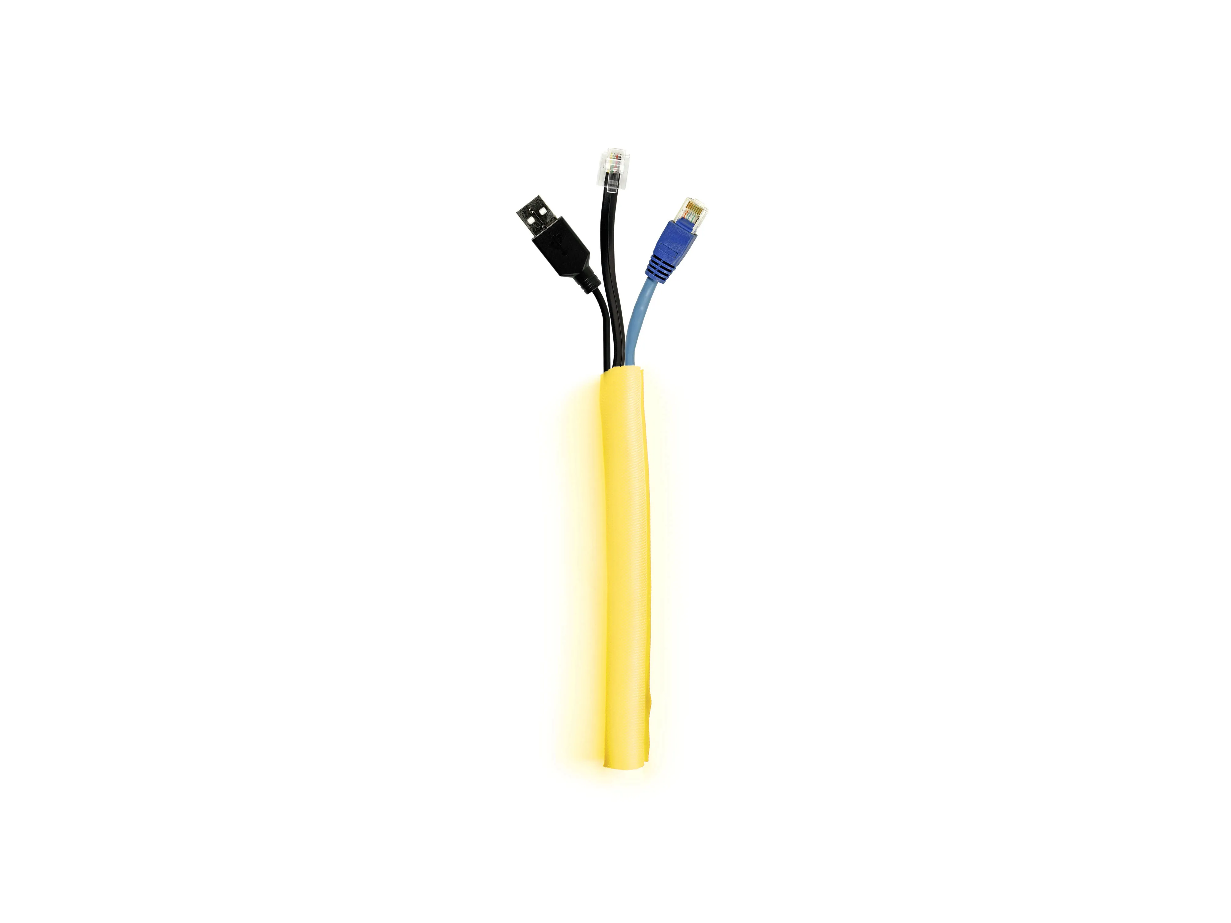 M Universal Cable Sock Self Wrapping 19mm Yellow 25m