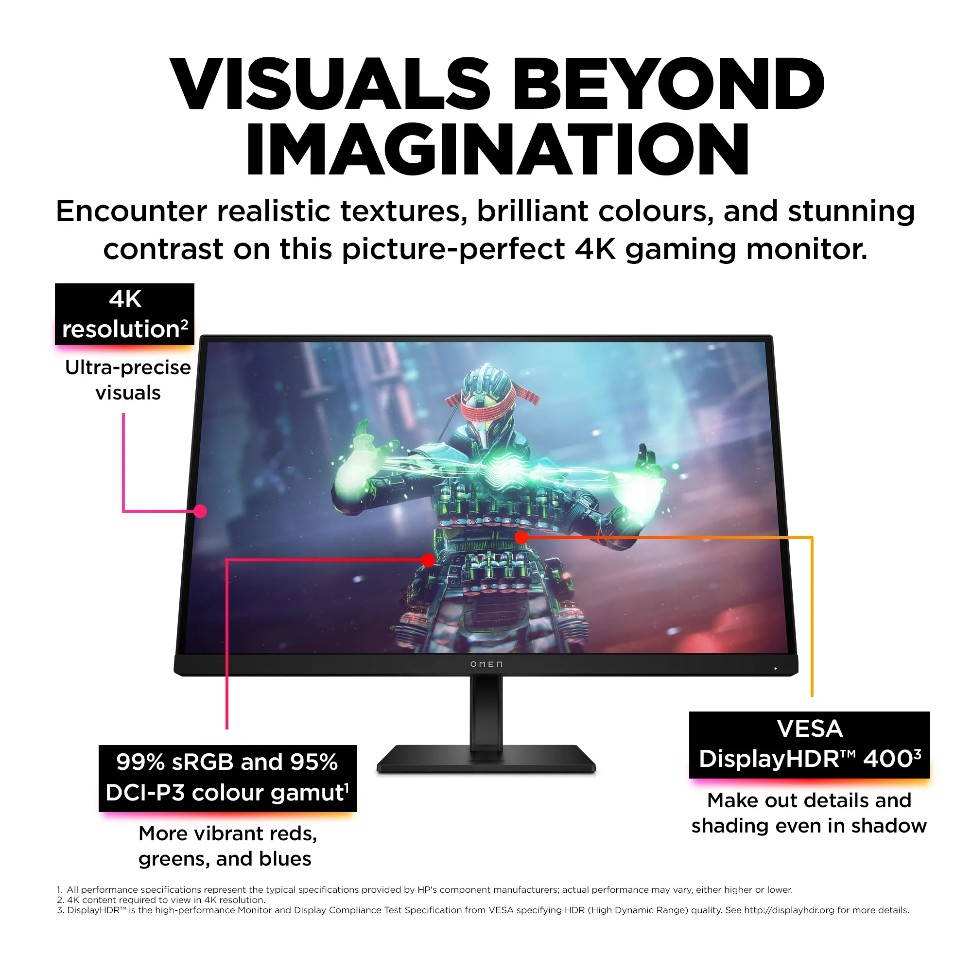 HP 27&quot; Omen 27k 4K UHD, IPS - gaming monitor