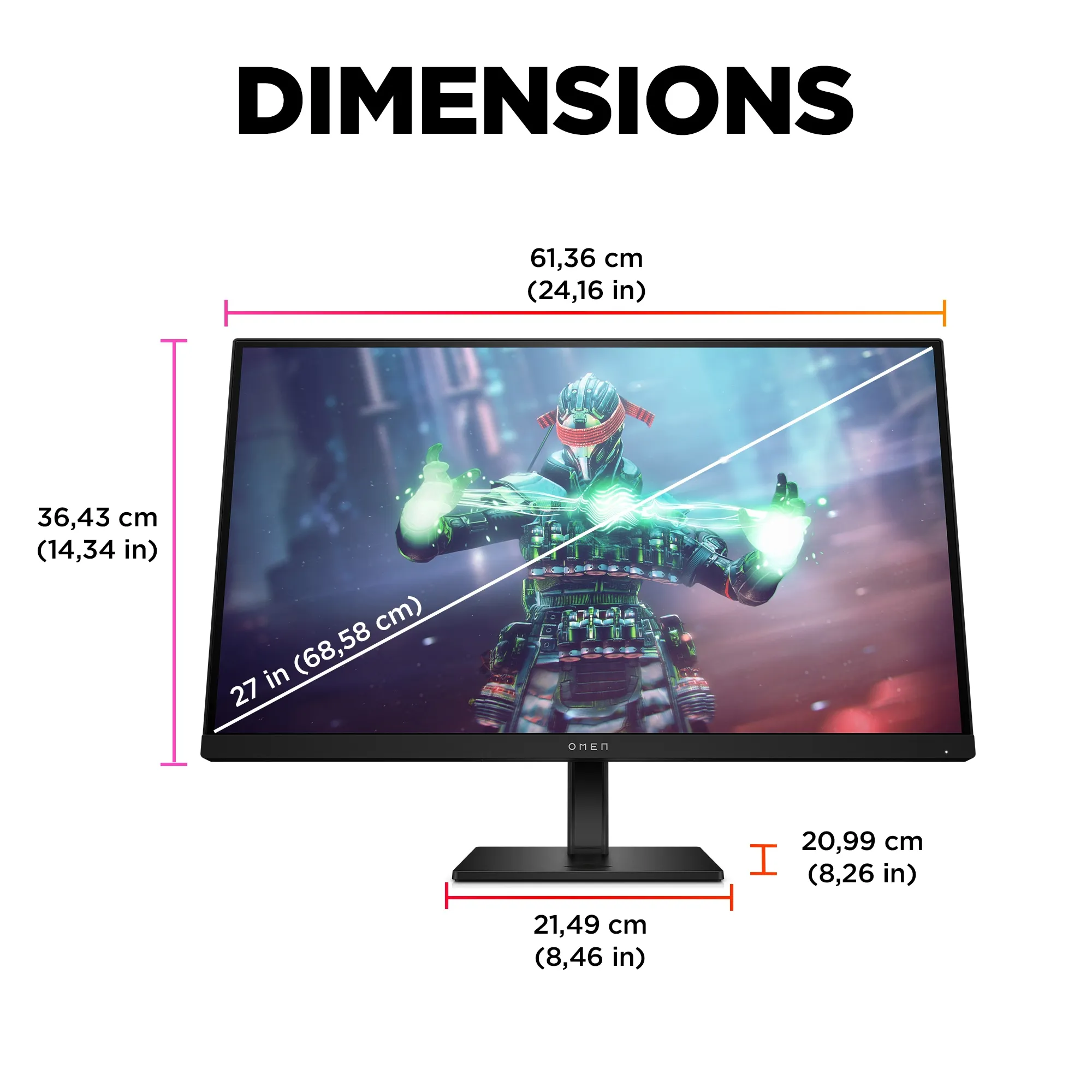 HP 27&quot; Omen 27k 4K UHD, IPS - gaming monitor