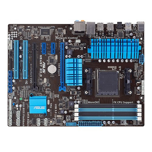 ASUS M5A97 R2.0 Socket AM3+ AMD 970 SB950 4xDDR3 2133/1866/1600/1333/1066 max.32GB ATX