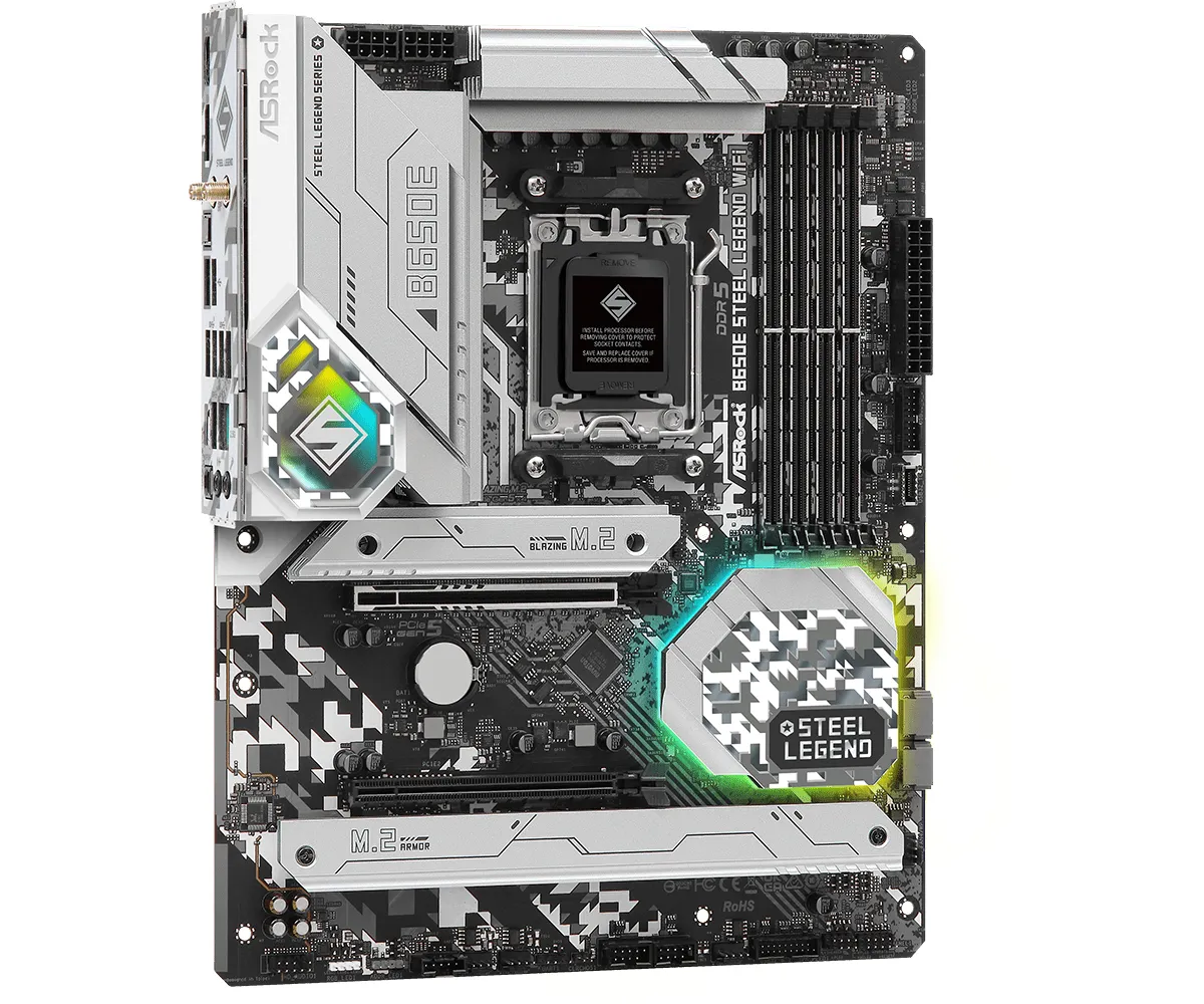 ASRock B650E Steel Legend Wi-Fi ATX - moderkort
