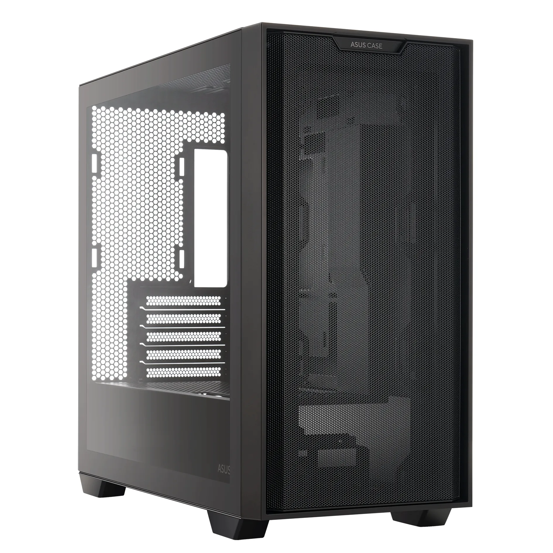 Asus A21 -mATX-kotelo, ikkunalla, Valkoinen