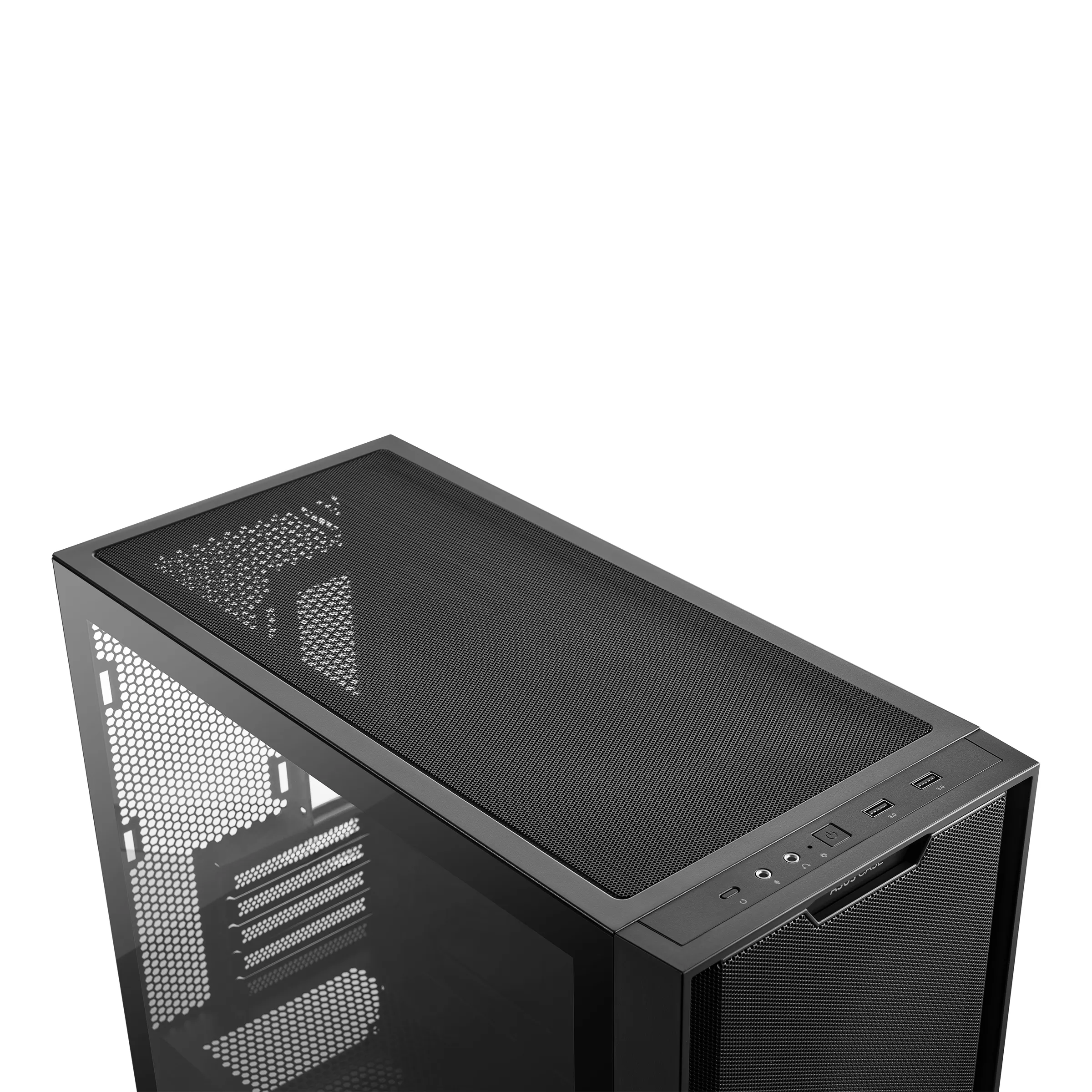 Asus A21 -mATX-kotelo, ikkunalla, Valkoinen