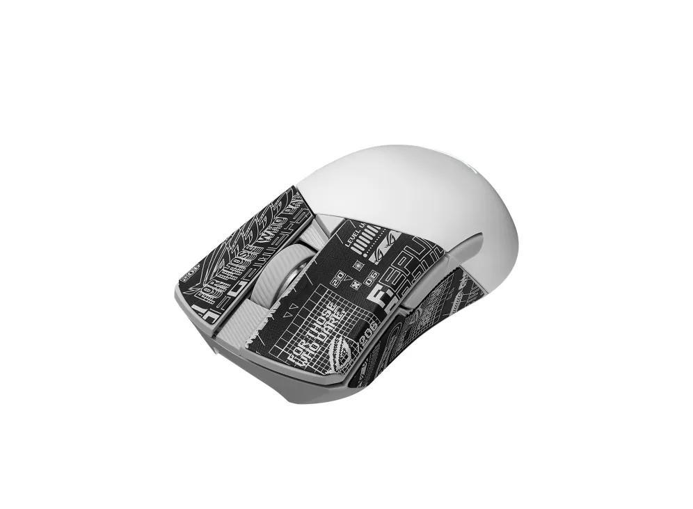 Asus ROG Gladius III Wireless AimPoint - spelmus, moonlight white