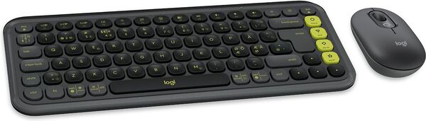Logitech POP Icon Combo - wireless keyboard and mouse, graphite