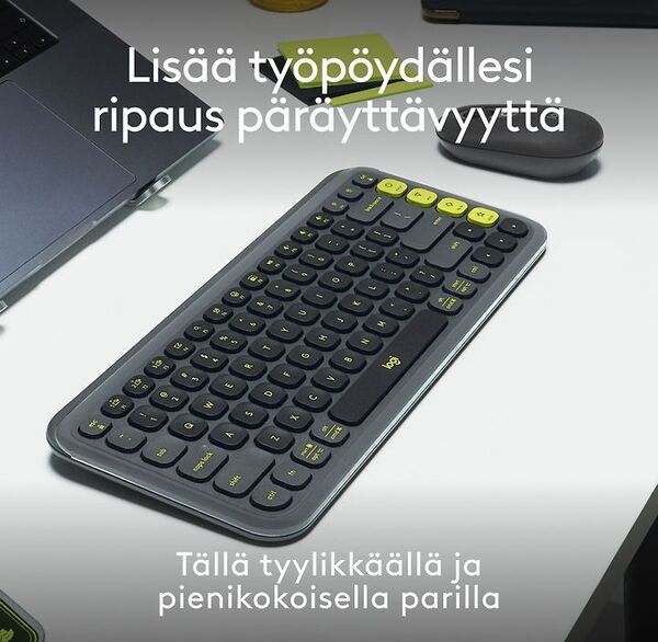 Logitech POP Icon Combo - wireless keyboard and mouse, graphite