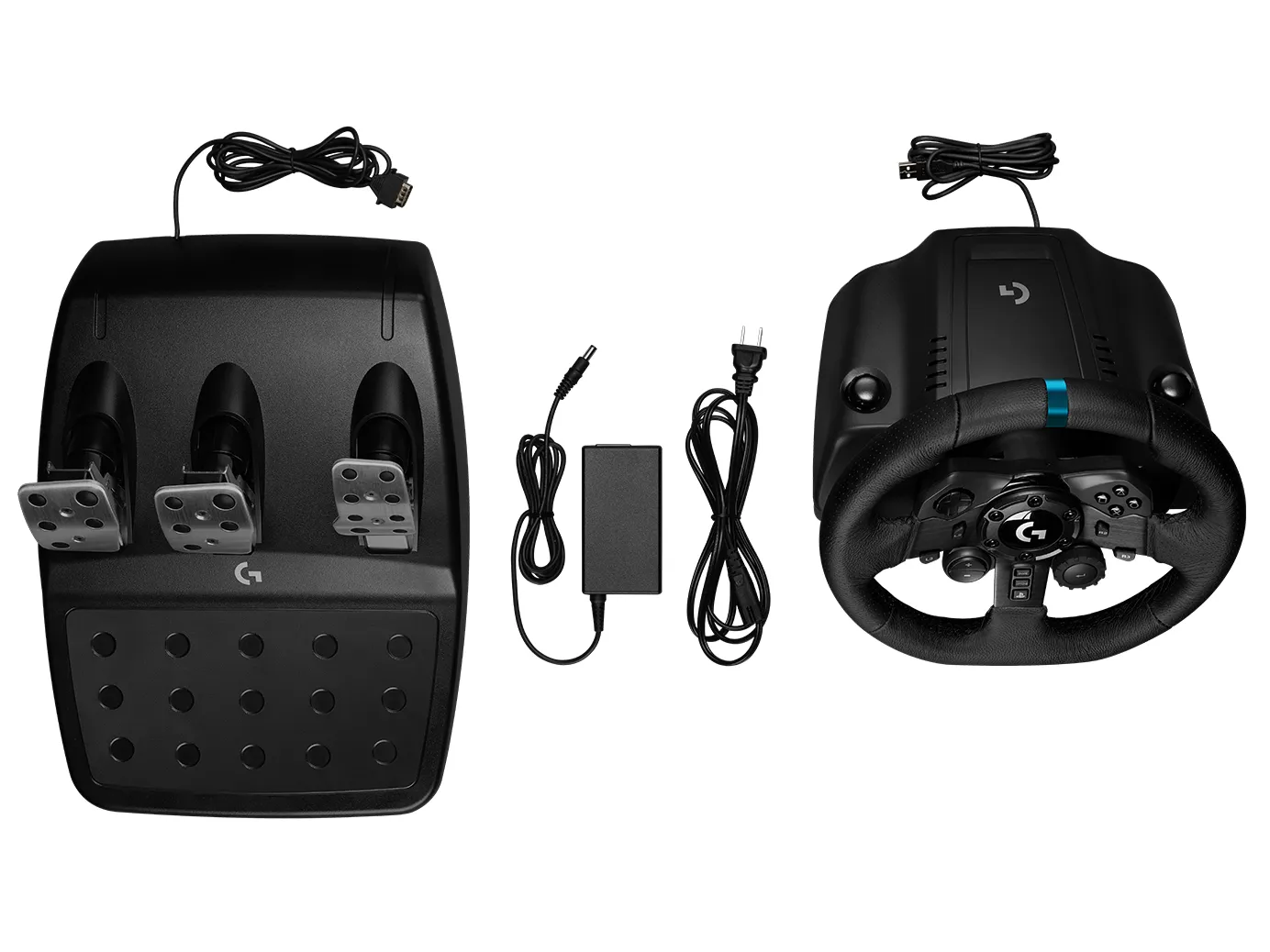 Logitech G923 Ratti- ja poljinsetti langallinen musta malleihin PC, Sony PlayStation 4