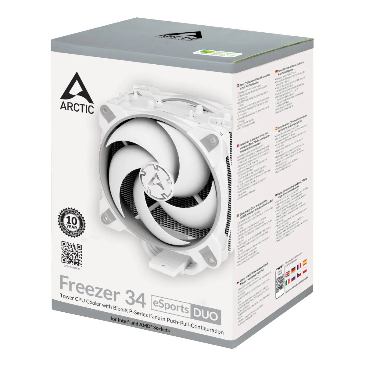 Arctic Freezer 34 eSports DUO - processorkylare, grå/vit