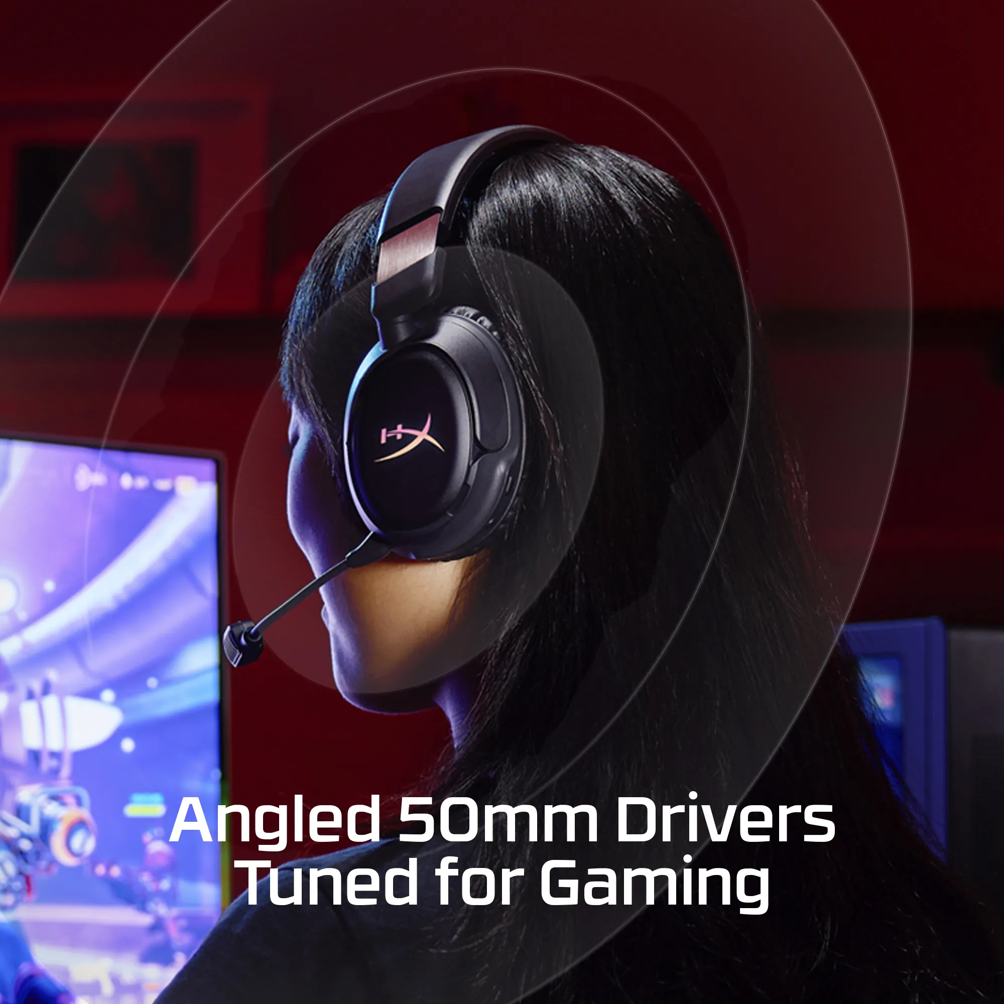 HyperX Cloud Flight 2 Wireless Gaming Headset, Black