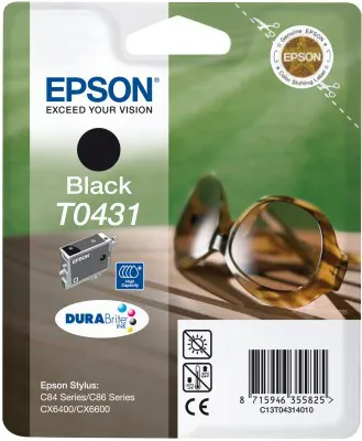 Epson St C84/86/CX6400 musta mustepatruuna 29ml durabrite