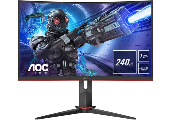 AOC 31.5&quot; C32G2ZE/BK, Full HD, VA -kaareva pelin&auml;ytt&ouml;