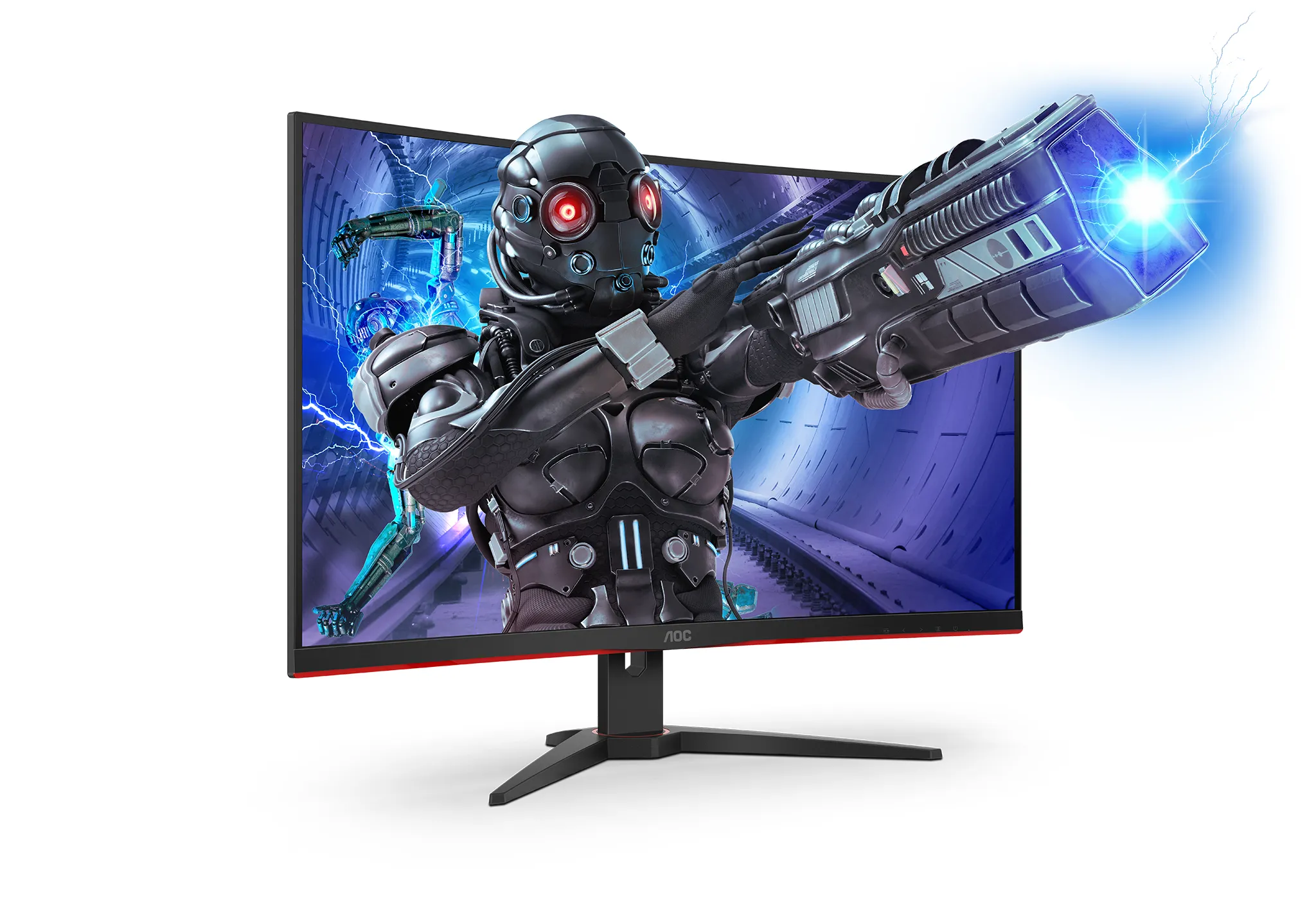AOC 31.5" C32G2ZE/BK, Full HD, VA -kaareva pelinäyttö