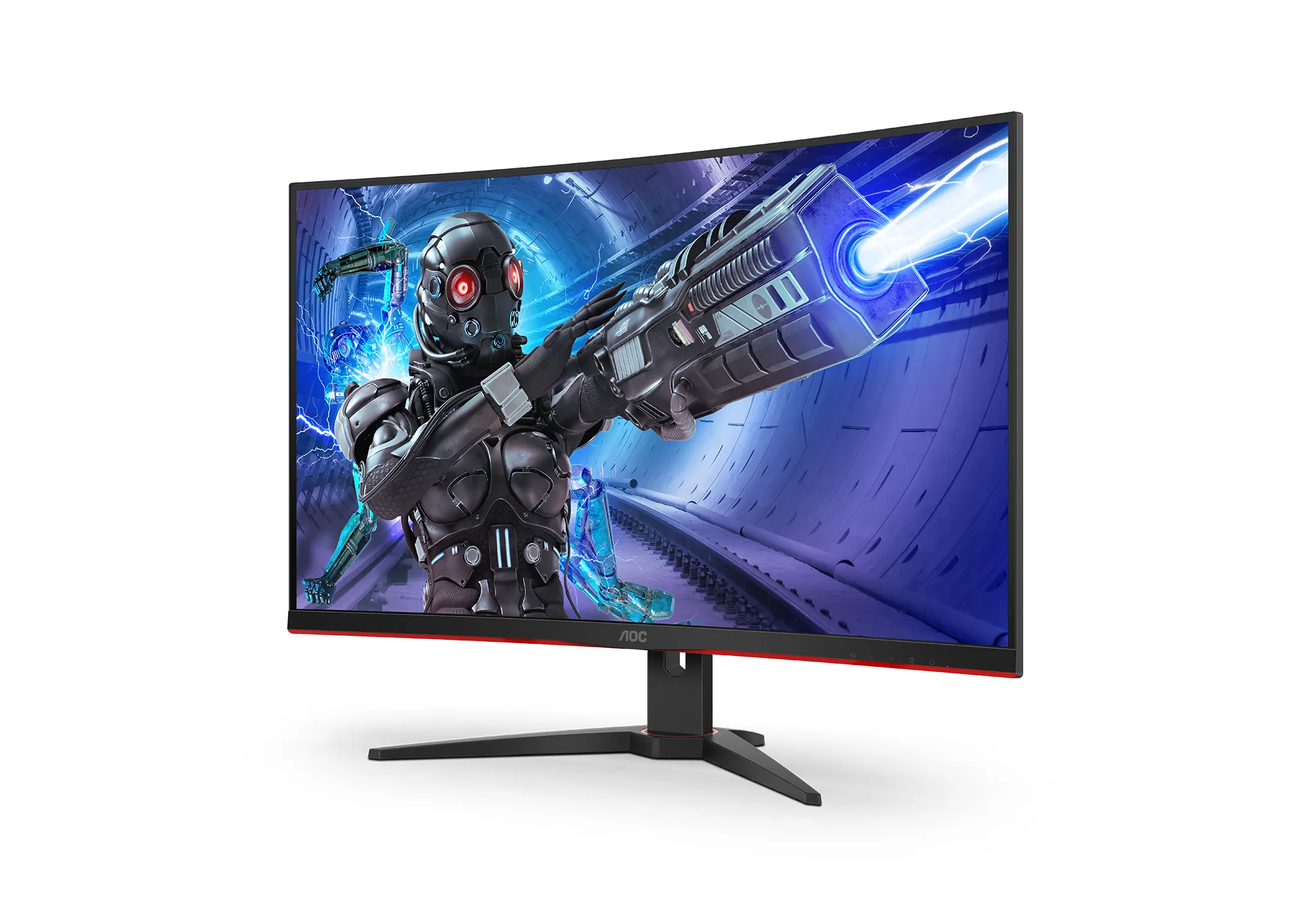 AOC 31.5" C32G2ZE/BK, Full HD, VA -kaareva pelinäyttö