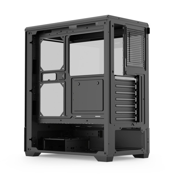 DARKFLASH C365 Midi-Tower Case with window, Black