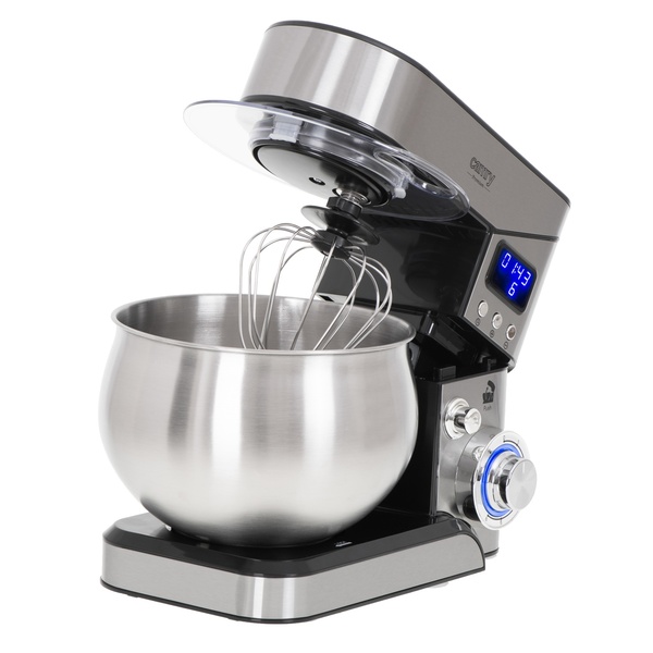 Camry CR 4223 Planetary Food Processor, 2000 W, 5 L, 6 Speeds, LCD Display, Silver