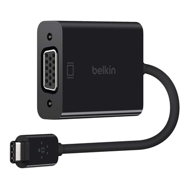 Belkin USB-C &ndash; VGA -adapteri, Musta
