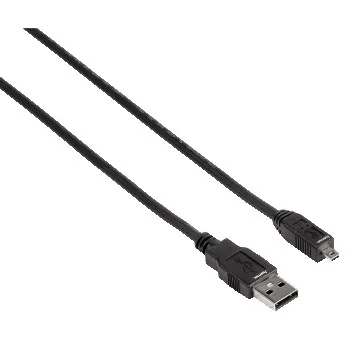 Hama USB-A – Mini-USB B8 - kabel, 1,8 m, Svart