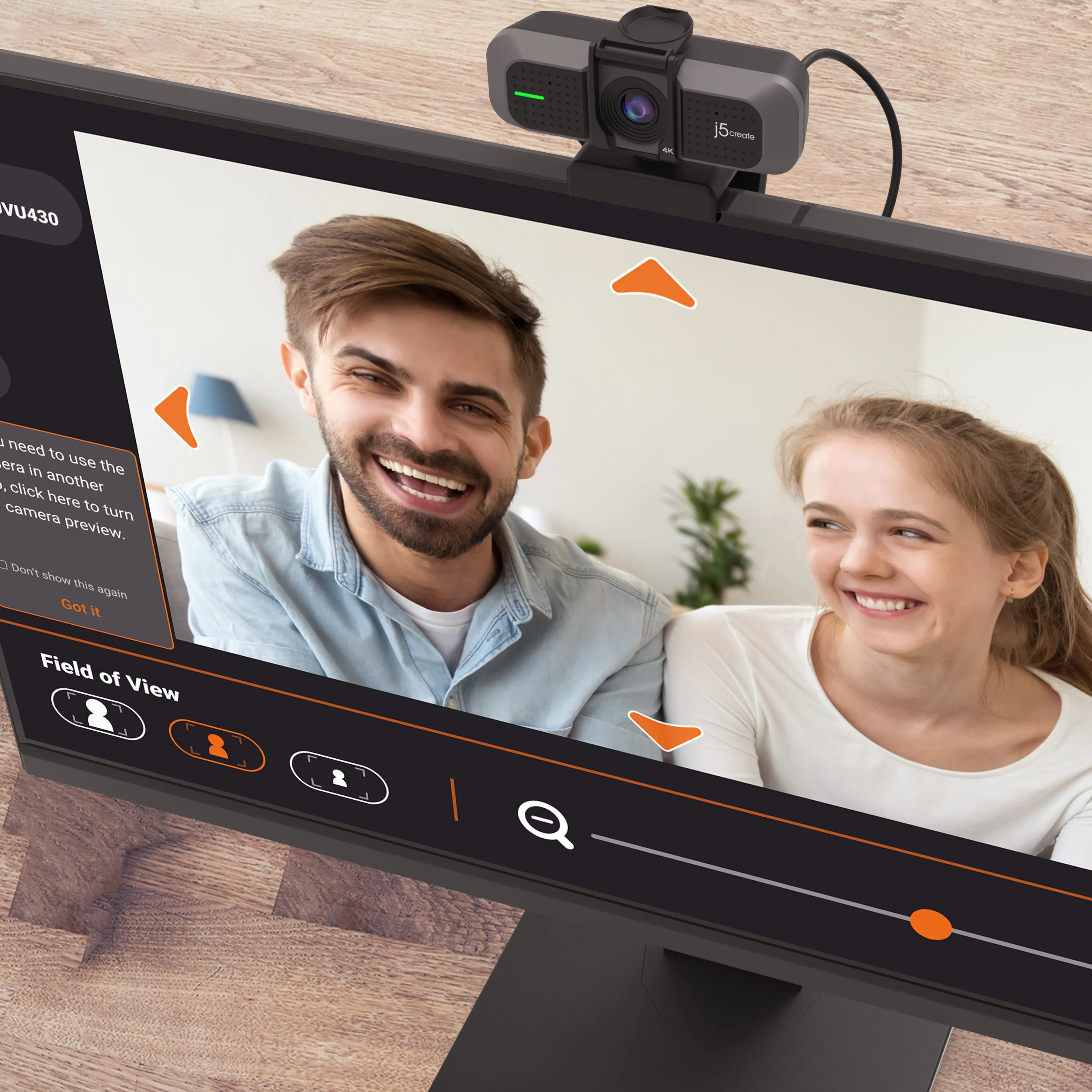 J5 Create JVU430 4K Ultra HD - webcam, black