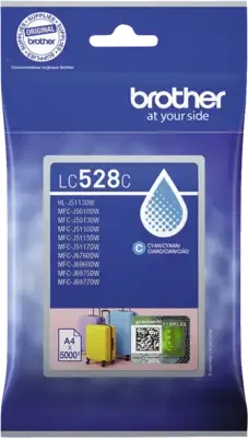 Brother LC528CP Super High Yield -mustekasetti, cyan
