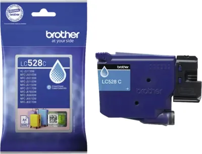 Brother LC528CP Super High Yield -mustekasetti, cyan