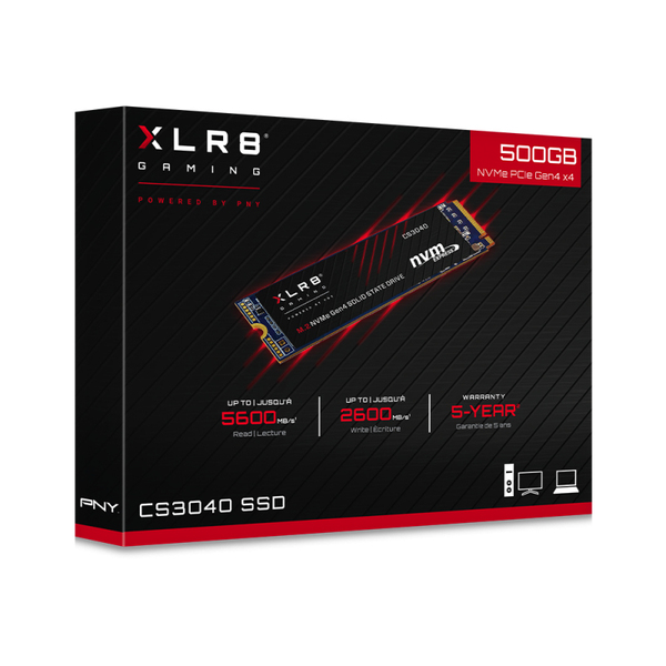 PNY XLR8 CS3040 M.2 Gen 4 NVMe SSD 500GB
