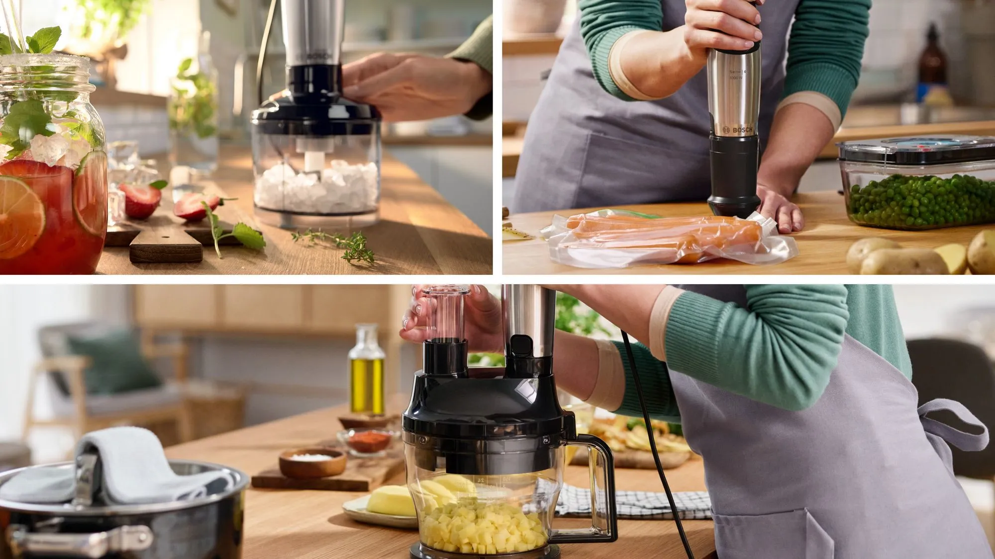 Bosch ErgoMaster MSM6M623 - stavmixer, svart/rostfritt stål