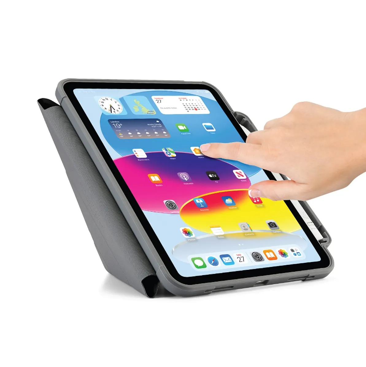 Pipetto iPad 10,9-tum (10:e gen) Origami No2 Pencil Shield - Dark Blue