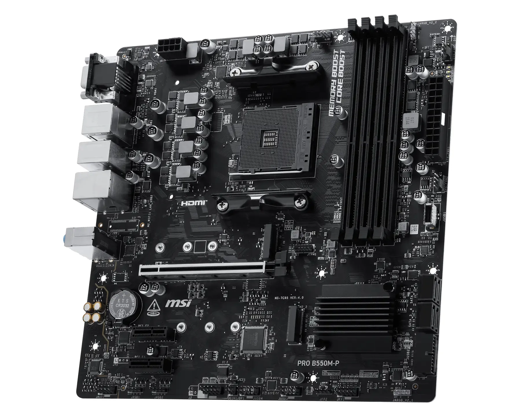 MSI PRO B550M-P AM4 mATX -emolevy
